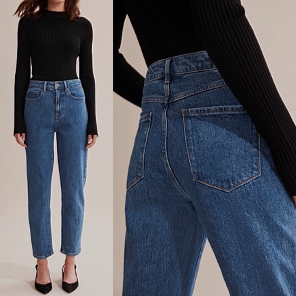 Country Road Australia Womens Jeans High Waist Straight Leg Mom Jean Ankle XS